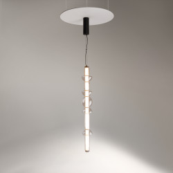 Pakabinamas LED šviestuvas COSMO 39W juodas skubiai