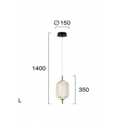 PAKABINAMAS LED ŠVIESTUVAS PELLUCID 11W juodas internetu