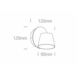 Sieninis LED šviestuvas 65740/W/W 6W baltas kaina