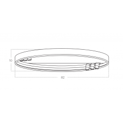 LUBINIS LED ŠVIESTUVAS SERAFINO D82 43W AUKSO SPALVOS pigiau