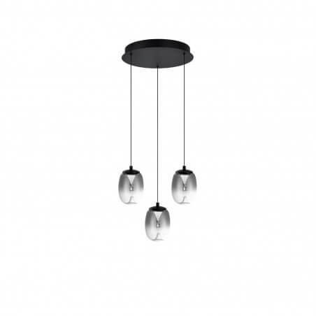PAKABINAMAS LED ŠVIESTUVAS AZZARDO PAMELA 3 D28 15W DŪMINTO STIKLO SPALVOS AZ6268