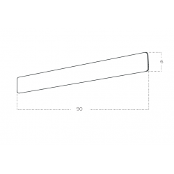 SIENINIS LED ŠVIESTUVAS BASENTO L90 30W CCT BALTAS kaina