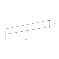 SIENINIS LED ŠVIESTUVAS BASENTO L115 40W CCT BALTAS kaina