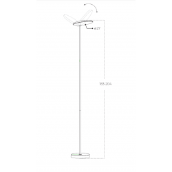 PASTATOMAS LED ŠVIESTUVAS CARPA 33W AUKSO SPALVOS kaina