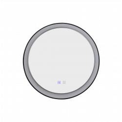 VEIDRODIS SU LED APŠVIETIMU SERGIO D60 40W JUODAS