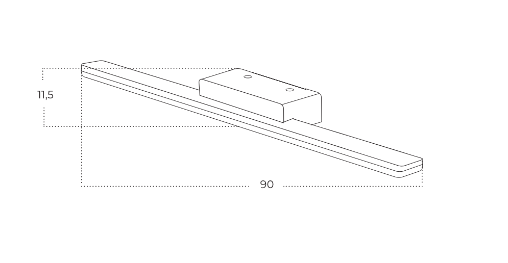 sieninis-led-viestuvas-azzardo-epsilon-l90-27w-3000k-juodas-az3349