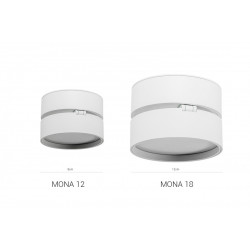 LUBINIS LED ŠVIESTUVAS MONA 18W CCT BALTAS internetu