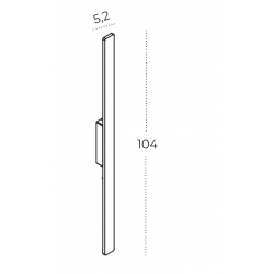 SIENINIS LED ŠVIESTUVAS LENNART 18W H104 3000K JUODAS internetu