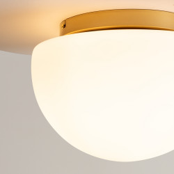 LUBINIS ŠVIESTUVAS GLASSY D31,5 AUKSO SPALVOS kaina