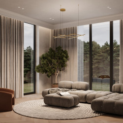 PAKABINAMAS LED ŠVIESTUVAS RADIANCE 80W AUKSO SPALVOS pristatymas