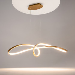PAKABINAMAS LED ŠVIESTUVAS CURVE 42W 4000K AUKSO SPALVOS pigiau