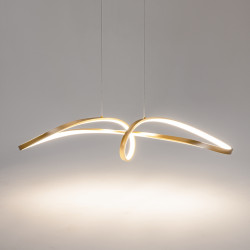 PAKABINAMAS LED ŠVIESTUVAS CURVE 42W 4000K AUKSO SPALVOS pristatymas