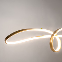 PAKABINAMAS LED ŠVIESTUVAS CURVE 42W 4000K AUKSO SPALVOS skubiai