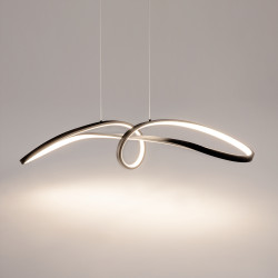 PAKABINAMAS LED ŠVIESTUVAS CURVE 42W 4000K JUODAS pristatymas
