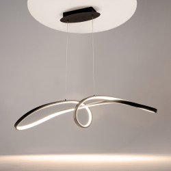 PAKABINAMAS LED ŠVIESTUVAS CURVE 42W 4000K JUODAS kaina