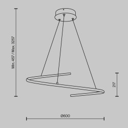 PAKABINAMAS LED ŠVIESTUVAS CURVE D60 31W ŽALVARIO SPALVOS skubiai