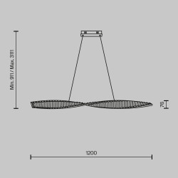 PAKABINAMAS LED ŠVIESTUVAS KRONE L120 36W ŽALVARIO SPALVOS pristatymas