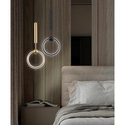 Pakabinamas LED šviestuvas AXEL 13W juodas kaina