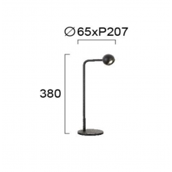 STALINIS LED ŠVIESTUVAS SEBASTIAN 6W JUODAS kaina