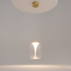 PAKABINAMAS LED ŠVIESTUVAS SPLASH D20 7W AUKSO SPALVOS kaina