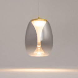 PAKABINAMAS LED ŠVIESTUVAS SPLASH D20 7W DŪMINTO STIKLO | AUKSO SPALVOS pigiau