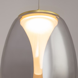 PAKABINAMAS LED ŠVIESTUVAS SPLASH D20 7W DŪMINTO STIKLO | AUKSO SPALVOS internetu