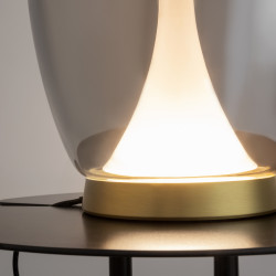 STALINIS LED ŠVIESTUVAS SPLASH D20 9W DŪMINTO STIKLO | AUKSO SPALVOS pristatymas