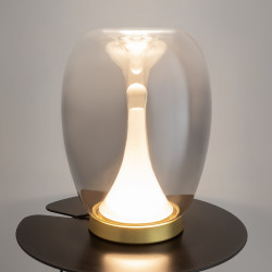 STALINIS LED ŠVIESTUVAS SPLASH D20 9W DŪMINTO STIKLO | AUKSO SPALVOS pigiau