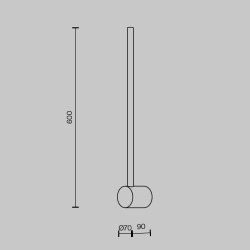 SIENINIS LED ŠVIESTUVAS LIGHT STICK H60 7W ŽALVARIO SPALVOS pigiau
