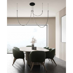 PAKABINAMAS LED ŠVIESTUVAS 23052 18W JUODAS kaina