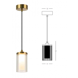 PAKABINAMAS LED ŠVIESTUVAS 23018 9W AUKSO SPALVOS kaina