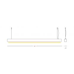 PAKABINAMAS LED ŠVIESTUVAS 22210 45W BRONZOS SPALVOS pigiau