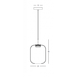 PAKABINAMAS LED ŠVIESTUVAS 23214 12W DŪMINTAS STIKLAS pigiau