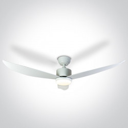 LUBINIS LED ŠVIESTUVAS SU VENTILIATORIUMI 6302/W/V 22W BALTAS