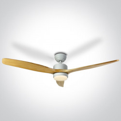 LUBINIS LED ŠVIESTUVAS SU VENTILIATORIUMI 6308L/W/V BALTAS | RUDAS
