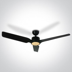 LUBINIS LED ŠVIESTUVAS SU VENTILIATORIUMI 6310/B/V 22W JUODAS