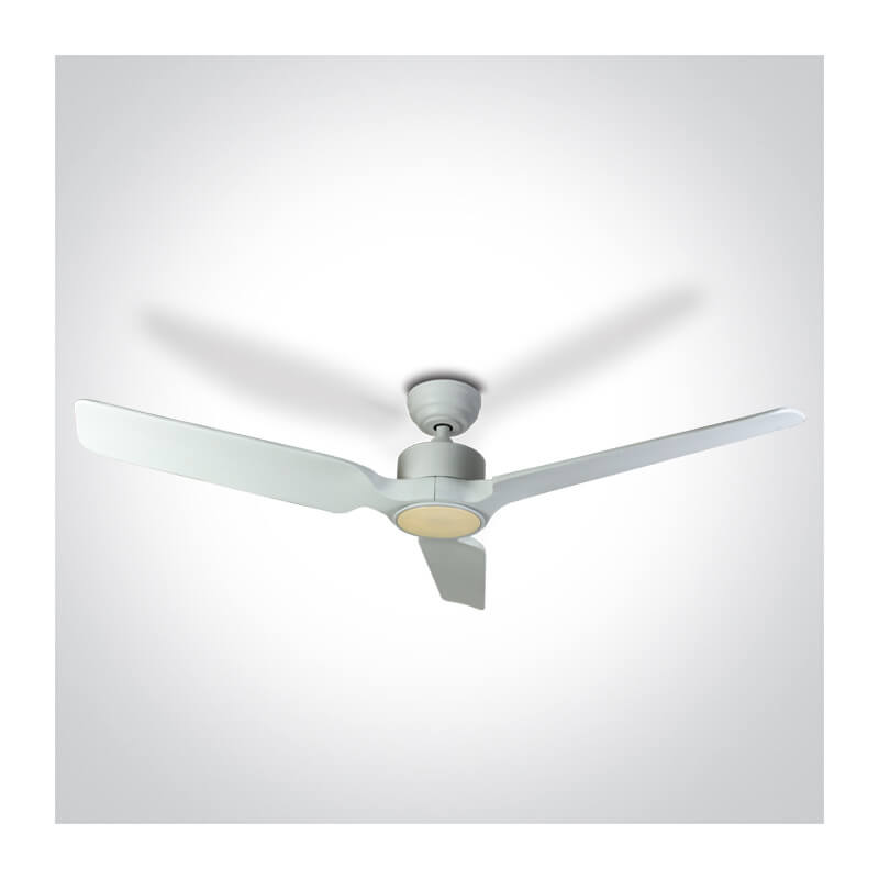 LUBINIS LED ŠVIESTUVAS SU VENTILIATORIUMI ONE LIGHT 6310/W/V 22W BALTAS