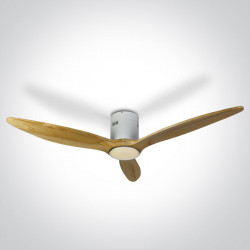 LUBINIS LED ŠVIESTUVAS SU VENTILIATORIUMI 6312LC/W/V RUDAS