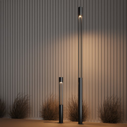 PASTATOMAS LED ŠVIESTUVAS MILL 12W JUODAS kaina