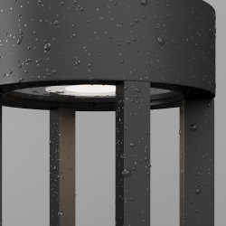 PASTATOMAS LED ŠVIESTUVAS VINT H20 9W JUODAS pigiau