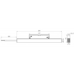 Integruotas maitinimo šaltinis L-CLICK.15 magnetinei sistemai 80W 48V, baltas kaina