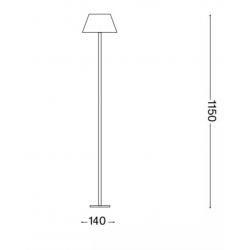 Pastatomas LED įkraunamas šviestuvas PURE PT 1,5W rudas kaina