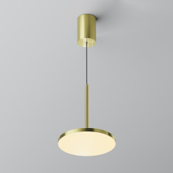 PAKABINAMAS LED ŠVIESTUVAS PLATO 12W žalvario spalvos pigiau