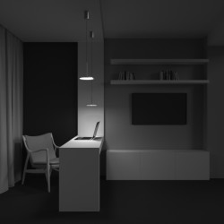 PAKABINAMAS LED ŠVIESTUVAS PLATO 12W žalvario spalvos skubiai