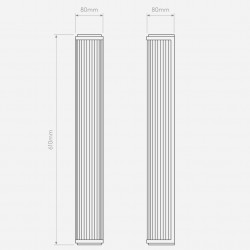 SIENINIS LED ŠVIESTUVAS VERSAILLES 600 18,4W chromo spalvos internetu