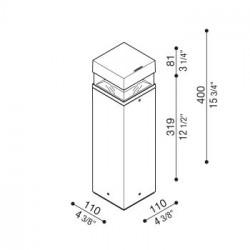 PASTATOMAS LED ŠVIESTUVAS TOK Q H40 14W BALTAS skubiai