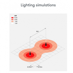 PASTATOMAS LED ŠVIESTUVAS TOK Q H70 14W BALTAS pristatymas