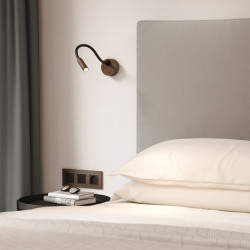 SIENINIS LED ŠVIESTUVAS LUCCA 3,6W bronzos spalvos pigiau
