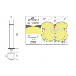 PASTATOMAS LED ŠVIESTUVAS VOLT H50 13W ŽALIAS pigiau