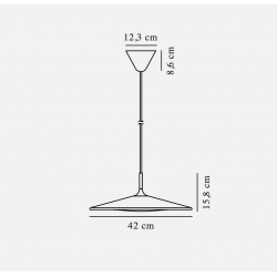 PAKABINAMAS LED šviestuvas BALANCE 47W JUODAS kaina